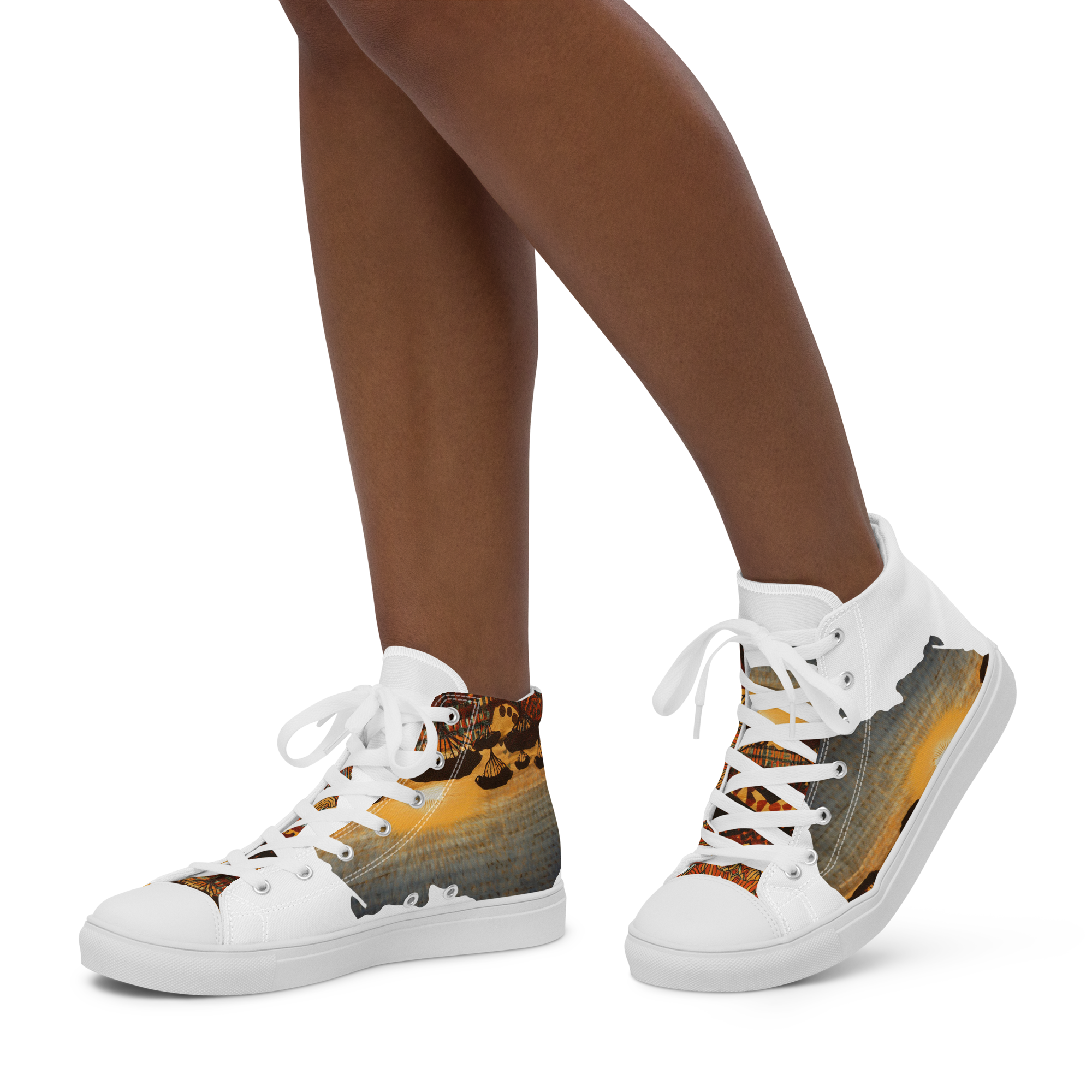 Women’s high top canvas shoes Guinea