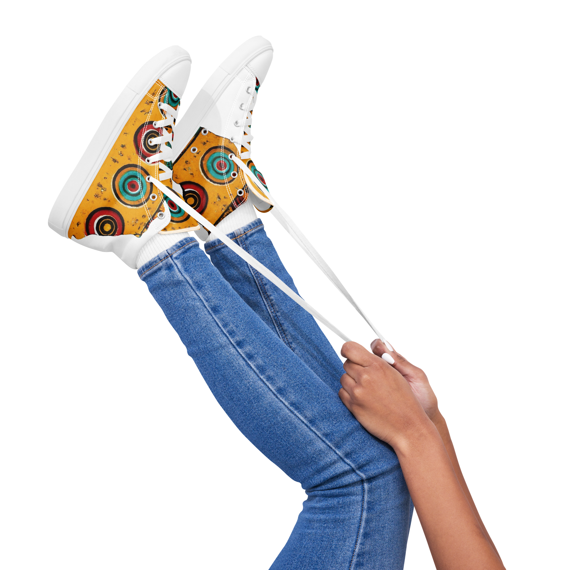 Women’s high top canvas shoes Cameroon Africa