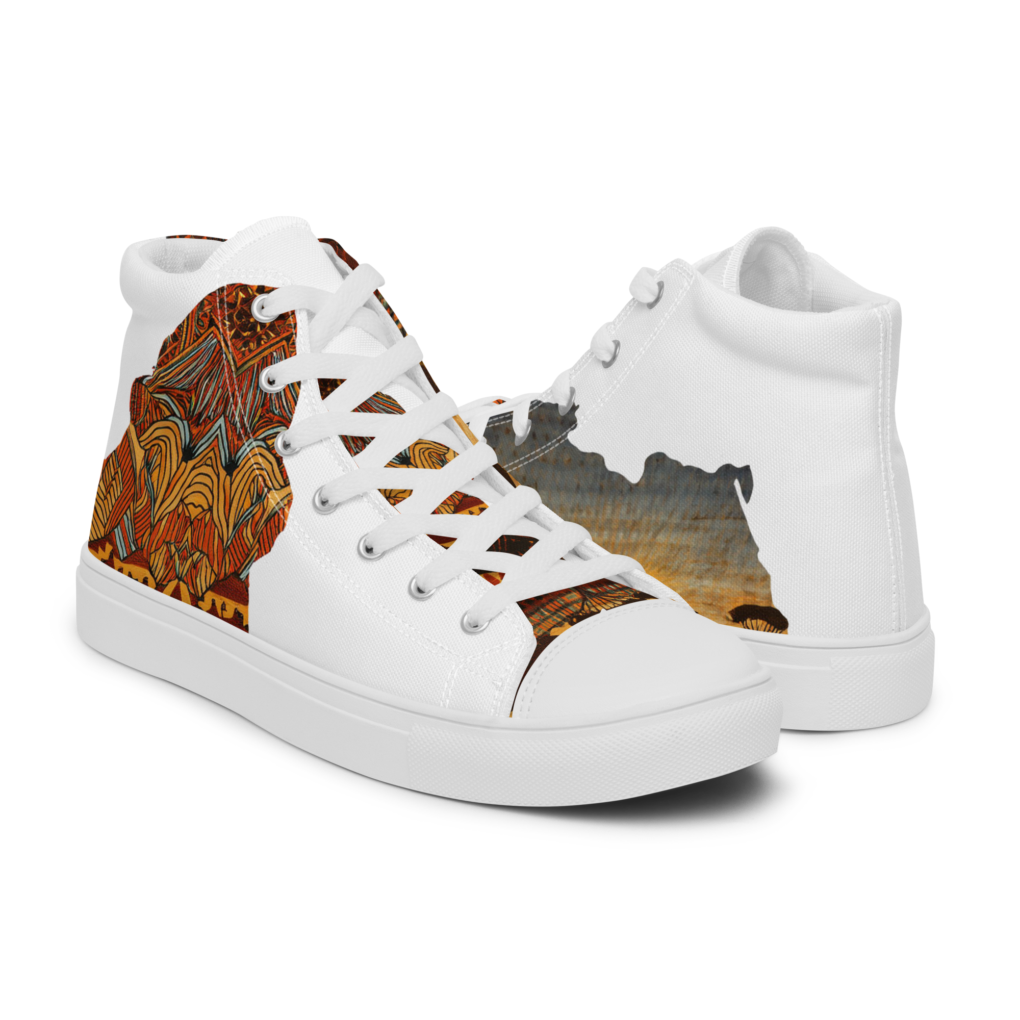 Women’s high top canvas shoes Guinea