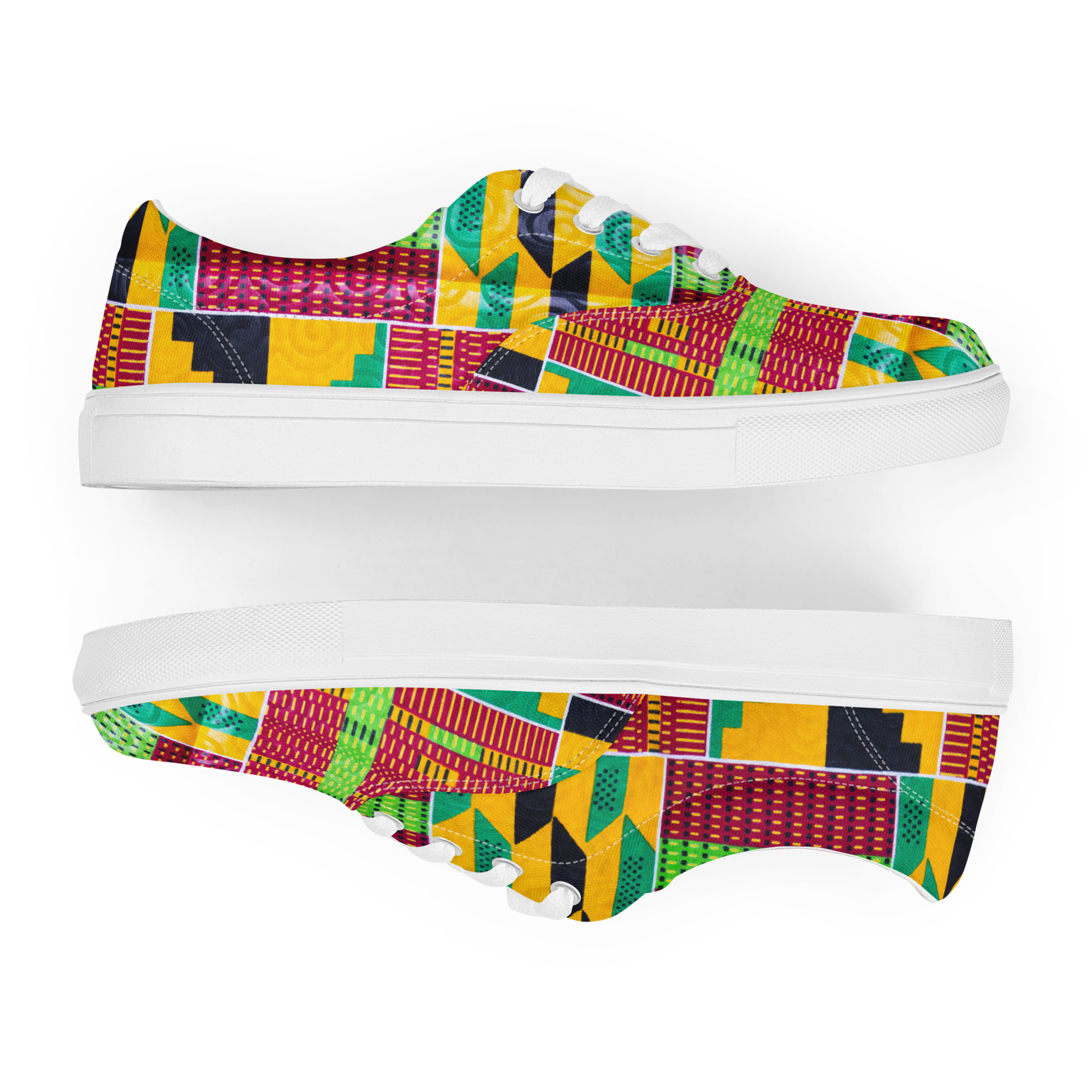 Women’s lace-up canvas shoes Golden Cameroon Africa