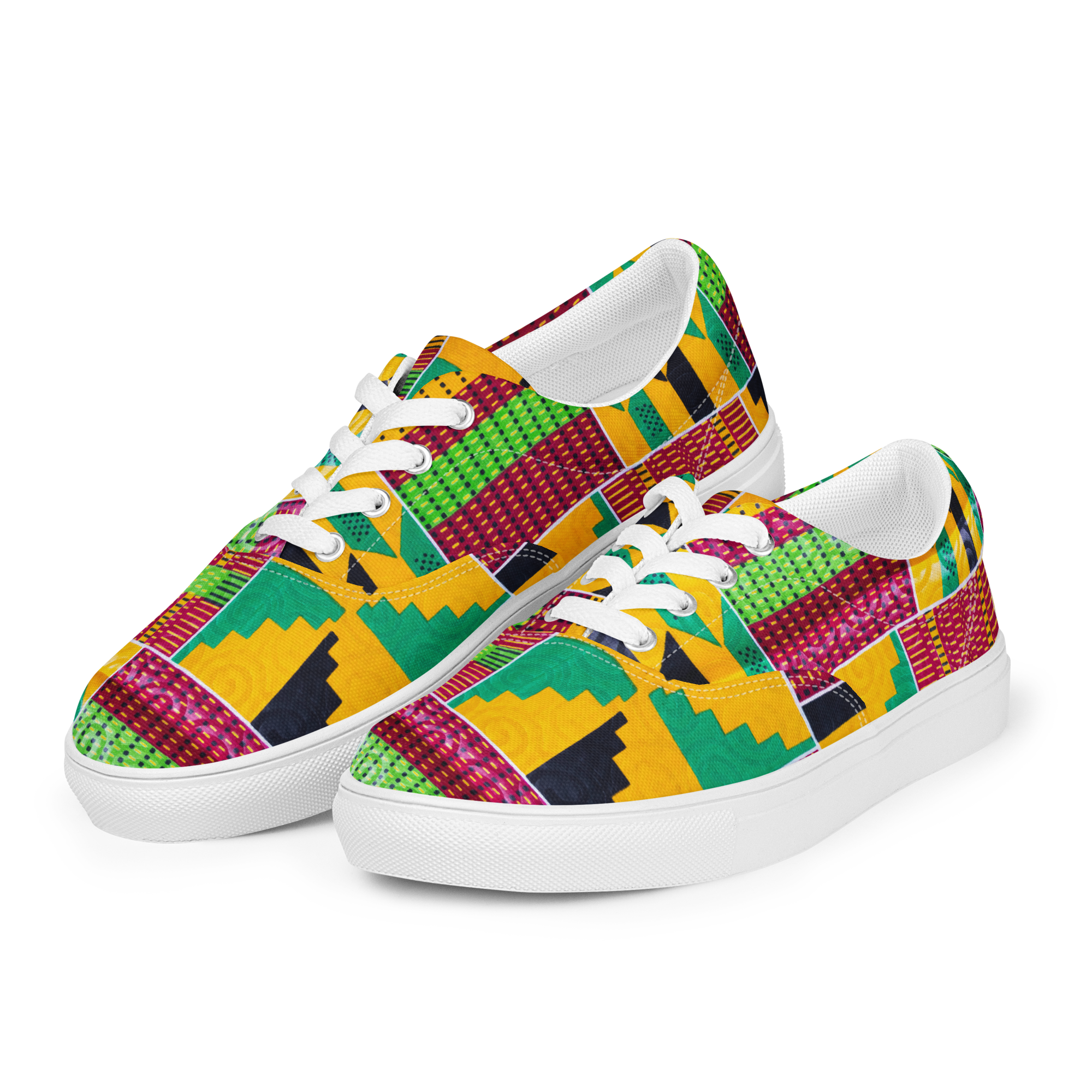 Women’s lace-up canvas shoes Golden Cameroon Africa